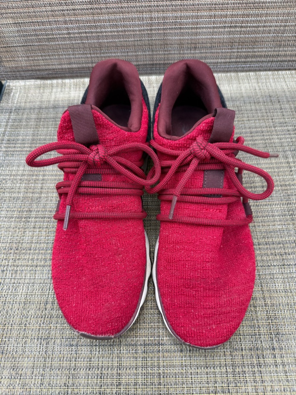 Sorel Red Knit Lace-Up Women's Sneakers